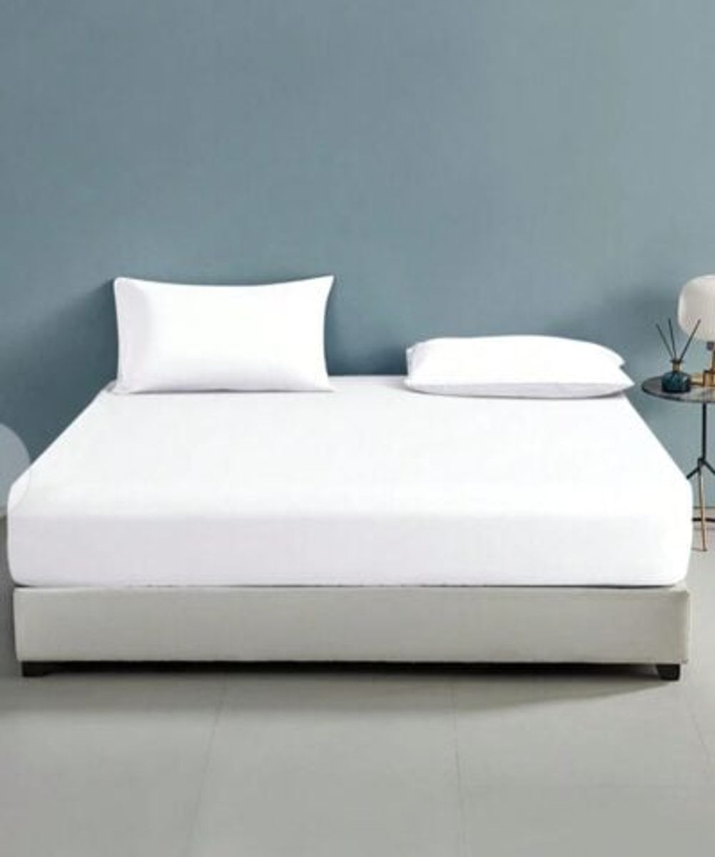 Чаршаф с ластик ранфорс 200/200 + 2 калъфки за възглавници